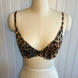 Source Unknown Animal Print Bra